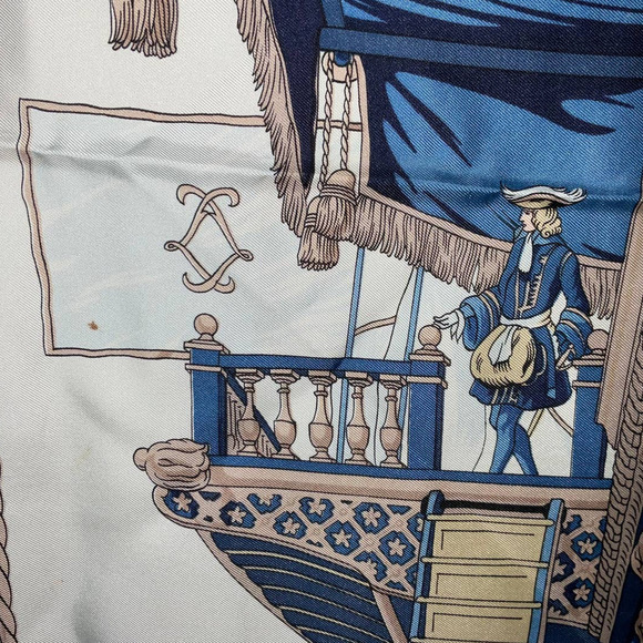 Hermes “VU DU CAROSSE  DE” 100%bSilk Scarf 90cm Square - Picture 10 of 16